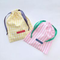 Sac de rangement pour bijoux en coton satiné avec cordon de serrage, impression personnalisée du logo, prix de gros usine, pochette en lin pour bijoux