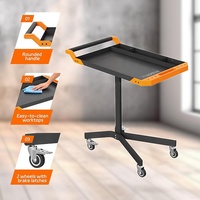 Banc de travail réglable pour garage, chariot à outils roulant sur roues, capacité maximale de 110 livres, table de travail multi-scènes
