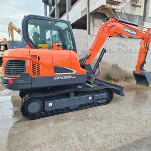 En stock Mini pelleteuse Doosan DX60 d'occasion Doosan DX60-9c DX60-7 DX75 DX80 DX55 pelleteuse Doosan DX60 à bas prix - Product Image 1