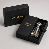 Emballage de parfum de luxe décoratif, boîtes rigides à tiroir coulissant, carton avec laminage brillant, logo personnalisé, boîte cadeau en papier