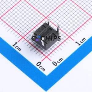 TS-1095PD-A4B2-D2 Tactile Switch Through hole-4P,6x6mm Switch Single Pole Single Throw Round Button 1.8N Through Hole - Product Image 2