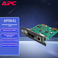 Carte de gestion de réseau APC Schneider UPS, surveillance environnementale, capteur de température, arrêt à distance du chargeur, AP9641