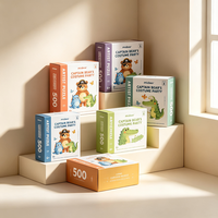 Boîte à jouets en papier portable personnalisée pour enfants, impression offset, recyclable, carton blanc, production en 72h, impression en relief, vente en gros