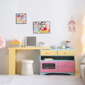 Tocador multifuncional con espejo y gabinete de almacenamiento para uso en interiores del dormitorio. - Product Image 1