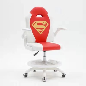 Chaise de jeu ergonomique inclinable en cuir PU avec dessin animé personnalisé pour enfants Chaise de jeu d'ordinateur Fauteuil de jeu de course Silla Gamer - Product Image 5