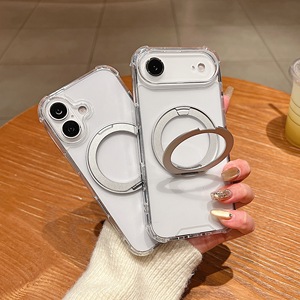Funda Magnética Transparente de Lujo con Rotación de 360 Grados para <span class=keywords><strong>iPhone</strong></span> 17 Air 16 Pro Max 15 Plus 14 13 12 11 - Product Image 6