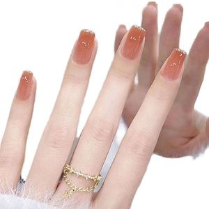 Uñas Postizas Hechas a Mano 100%, Diseño 3D con Flores, Color Rosa Medio, 10 Piezas/Caja, Uñas Acrílicas Artificiales de Alta Calidad, Venta al Por Mayor - Product Image 1