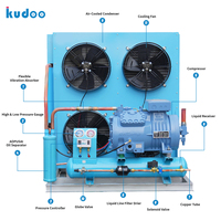 Unité de condensation semi-hermétique Refcomp Snowman R404A 10HP 12HP à refroidissement par air, durable, pour entrepôts frigorifiques industriels et commerciaux basse température