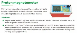Exploration minérale géophysique PM-2 magnétomètre à protons