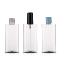 Flacon pulvérisateur à fine brume en PET transparent de 125 ml, flacon pulvérisateur cosmétique vide rechargeable avec pulvérisateur noir pour parfum, soins de la peau