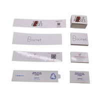 Étiquette de manchon en papier de taille d'impression certifiée Fsc personnalisée pochette de carte d'emballage de chaussette en papier