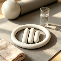 Haltères de Pilates en silicone souple personnalisés, vente en gros, directement de l'usine, pour la maison, le yoga et les exercices, poids libres pour femmes