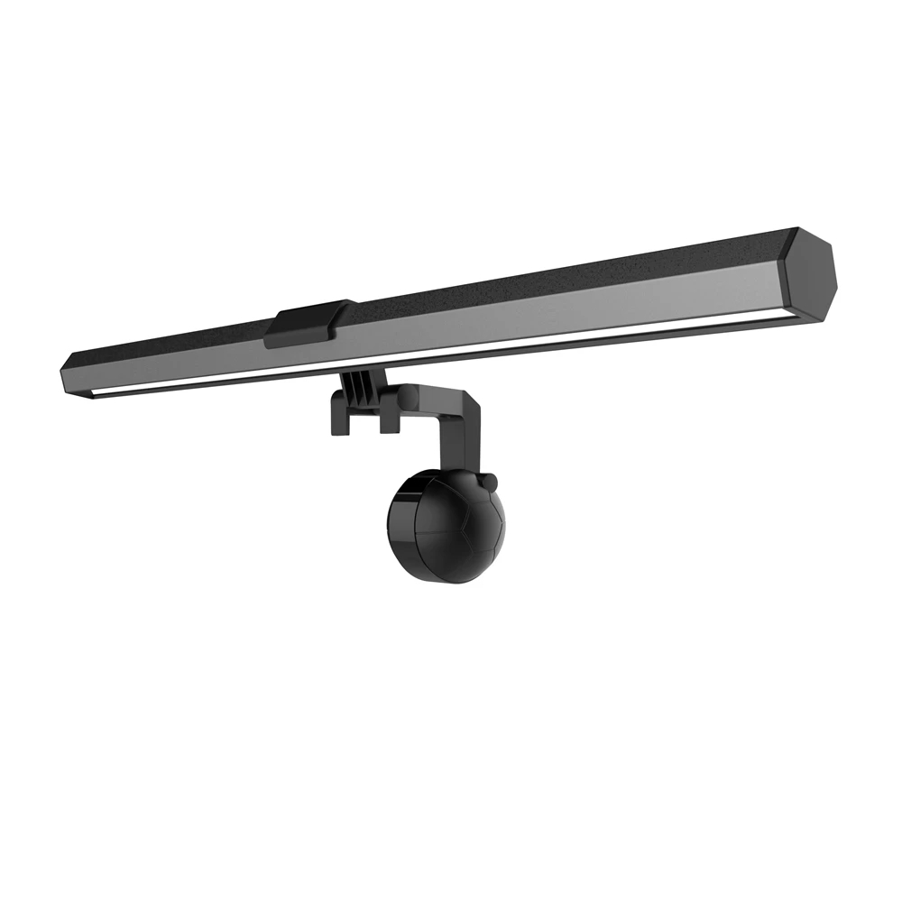 Подвесная офисная лампа 40 см с регулировкой яркости, умный светильник для чтения с защитой глаз и ЖК-монитором