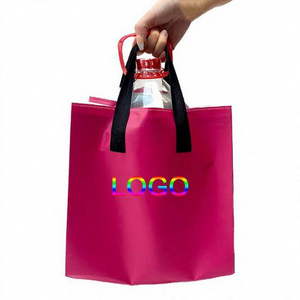 Sac isotherme de luxe pour le déjeuner/boissons à emporter, motif lettres, grande capacité, réutilisable, en non-tissé, imperméable, logo personnalisé - Product Image 1