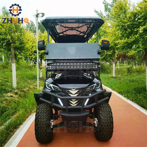 최저가 골프 카트 6 좌석 오프로드 클럽 자동차 판매 골드 컬러 사용자 정의 무료 디자인 빠른 배송 - Product Image 2