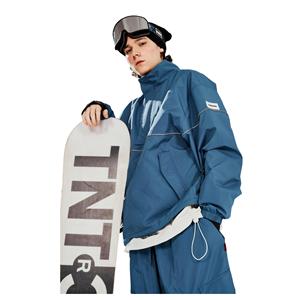 Veste de ski grande taille personnalisée OEM Veste de neige extérieure respirante et imperméable avec caractéristique chauffante Vêtements de ski à la mode bleu - Product Image 2