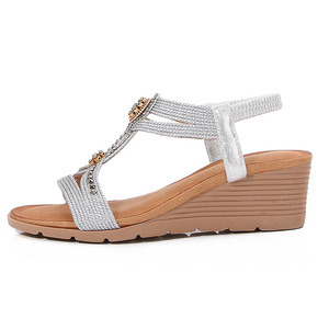 Women's New Fashion Comfortable Sandals Summer Outdoor Style <strong>Platform</strong> <strong>Wedge</strong> <strong>with</strong> Rhinestone Thick-Soled - Product Image 5