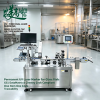 Machine de marquage laser UV pour flacons, codage DataMatrix GS1, conformité Chestny Znak, système de traçabilité un article-un code