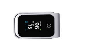 เครื่องวัด<span class=keywords><strong>ออกซิเจน</strong></span>ในเลือดอัจฉริยะพร้อมหน้าจอ OLED แสดงผล SpO2 และอัตราการเต้นของหัวใจแบบเรียลไทม์ เชื่อมต่อบลูทูธ ใช้แบตเตอรี่ 2xAAA เหมาะสำหรับนักกีฬาและผู้สูงอายุ - Product Image 2