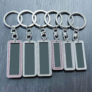 License Plate Stainless Steel Laser Material Wholesale Advertising Logo Holiday Gift Engraved Metal <b>Keychain</b> - Product Image 4