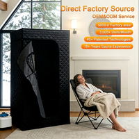 Sauna Portátil Plegable Moderna de 3L, Impermeable, con Vapor Húmedo, para Spa en Casa, Calentamiento Rápido, Cabina de Sauna Personal