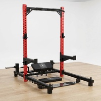Rack d'entraînement pour squats et soulevés de cuisses, machine à soulever les hanches à charge de plaques, appareil d'entraînement fonctionnel pour la musculation