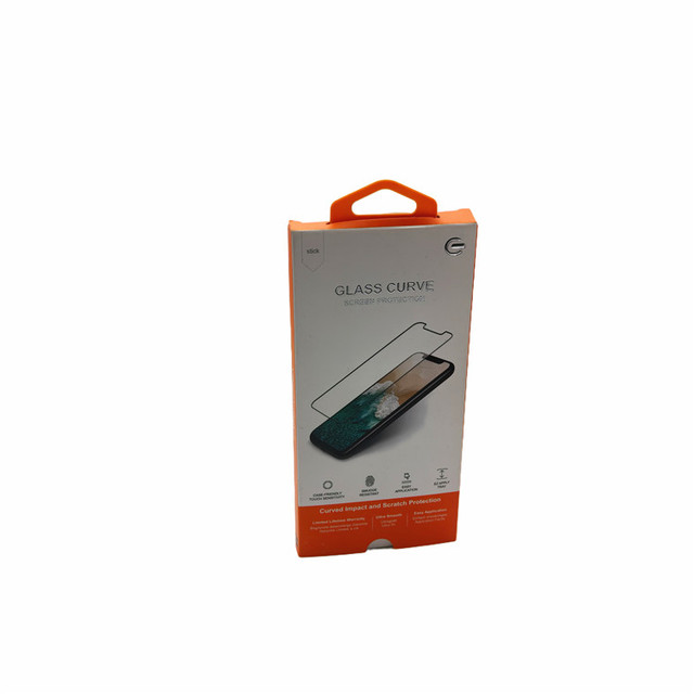 Mobile Phone Tempered Glass Retail Kraft Paper Screen Protector Packaging Box