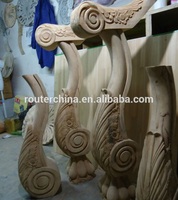 Machine de duplication de sculpture sur bois CNC à 4 axes à 10 têtes de premier rang Garantie d'un an pour la vente en gros