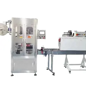 Bottle sleeve labeling machine wrap packing machine Vertical automatic shrink film machine production line