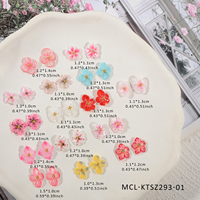 30PCS/kit Kawaii Handmade Nail Art Resin Charms 3D Design Nail Acrylic Flowers Acrylic flower