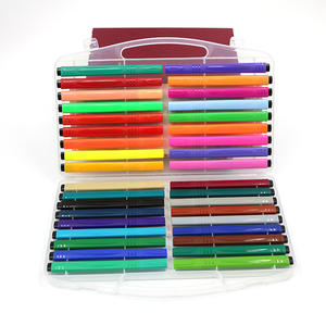 Durable Triangle Watercolor <b>Marker</b> Pen Set Custom Kids School Students Painting Gift <b>Washable</b> <b>Markers</b> - Product Image 1