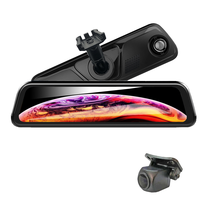 Cámara de Video Dual para Tablero de Instrumentos de 9.66 Pulgadas y 1080P, Monitor de Espejo Retrovisor con DVR para Automóvil, Compatible con Chevrolet/Volvo/Buick, Montaje en Espejo OEM