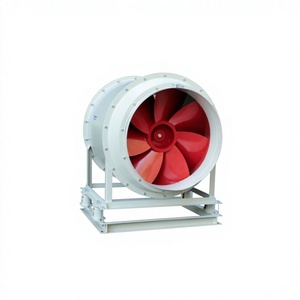 Ventilateur axial d'extraction de fumée pour sous-sol, conception d'impeller, en acier SS400, acceptation OBM, APL-7-9D, entraînement direct avec cadre de base - Product Image 1