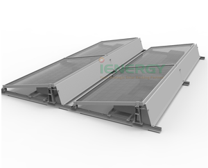 Emballage de détail à 10 degrés <span class=keywords><strong>Kit</strong></span> de montage complet pour modules solaires 1/2/4 pour <span class=keywords><strong>toit</strong></span> <span class=keywords><strong>plat</strong></span> <span class=keywords><strong>toit</strong></span> de <span class=keywords><strong>garage</strong></span> orientation sud ou est-ouest - Product Image 1