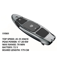 Planche de surf électrique VY001 en fibre de carbone, planche de jet surf pour sports nautiques en bord de mer, 10KW, 55KM/H, logo personnalisable, bois, eaux océaniques