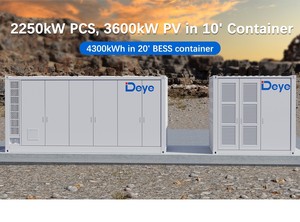 ระบบกักเก็บพลังงาน Deye WS-L4300 IP55 BESS 4MW ป้องกันการกัดกร่อน ตู้คอนเทนเนอร์ขนาด 20 ฟุต ESS ระบบสำรองไฟฟ้าแบบออฟกริด พร้อมระบบจ่ายไฟฟ้าพลังงานแสงอาทิตย์แบบรวม - Product Image 5