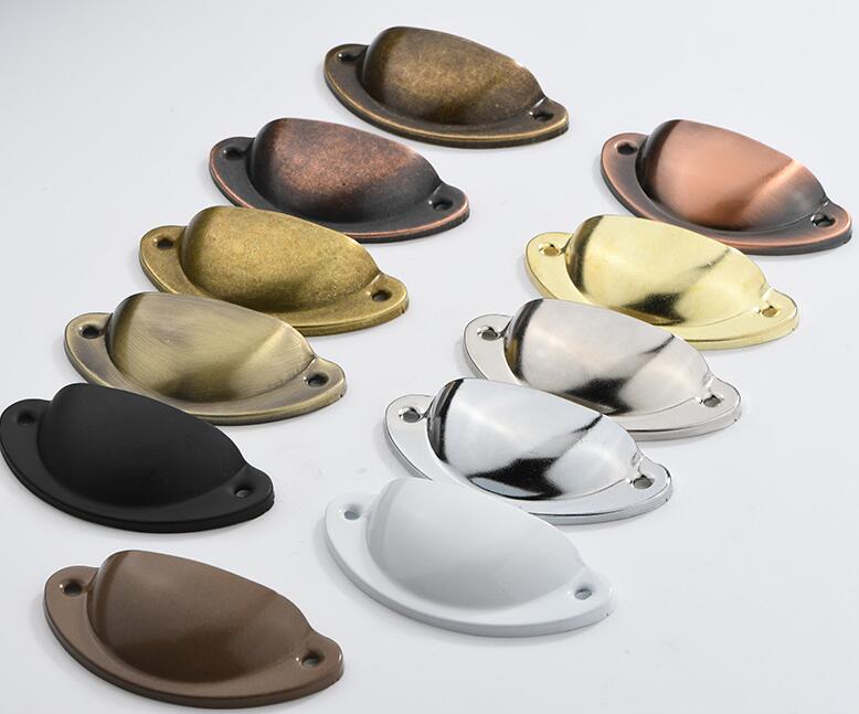 Новая Металлическая Кухонная ручка в стиле ретро для ящика, дверной шкаф, дверная мебель, античная оболочка, винтажные ручки для шкафа, ручка для ящика