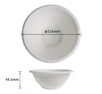 Bols de bagasse Eco jetable compostable biodégradable 32OZ bol de canne à sucre