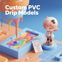 Figurine de Noël imprimée en 3D avec design personnalisé, jouet d'anime en caoutchouc PVC, figurine de dessin animé à collectionner