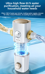 ระบบกรองตะกอนแบบหมุนได้ ใช้ซ้ำได้ สำหรับบ้านทั้งหลัง ระบบกรองน้ำภายนอกอาคาร ระบบกรองล่วงหน้า สำหรับบ้าน น้ำประปา น้ำบาดาล ปลอดสาร BPA ผลิตจากสแตนเลส - Product Image 2