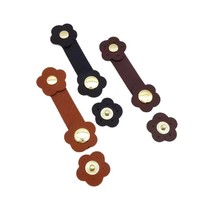 Deepeel BB-042 8*2.5cm Kancing Magnetik PU Berbentuk Bunga Warna-warni yang Lucu untuk Aksesoris Tas Pakaian Buatan Tangan DIY