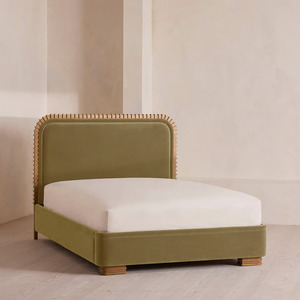 <span class=keywords><strong>Cama</strong></span> Moderna de Madera Maciza para Hotel o Resort <span class=keywords><strong>con</strong></span> <span class=keywords><strong>Respaldo</strong></span> <span class=keywords><strong>Acolchado</strong></span> Suave, Tamaño Personalizable, Tela de Terciopelo, <span class=keywords><strong>Cama</strong></span> Doble Adecuada para Dormitorio - Product Image 1