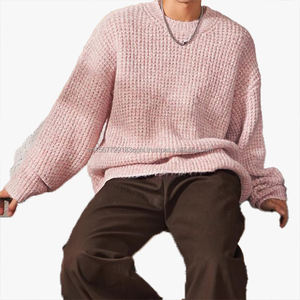 Suéter Retro Cleanfit de Cuello Redondo para Hombre, Otoño Invierno, Estilo Informal, Patrón de Piña, Tejido Grueso, a la Moda - Product Image 3