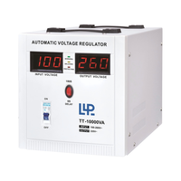 Régulateur de tension automatique monophasé KEBO AVR TTB 10KVA, type relais, stabilisateur AC, affichage LED en aluminium, protection contre les surtensions