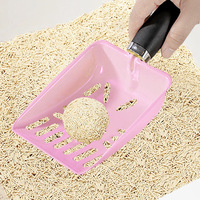 Pelleteuse à litière pour chat en acier inoxydable, détachable, bol pour chat, protection du cou, anti-déversement, pelleteuse de nettoyage pour chats et chiens
