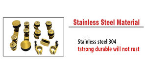 Juego completo de herrajes <span class=keywords><strong>para</strong></span> puerta corredera de ducha moderna con riel de rodillos, chapado en oro sobre acero inoxidable, <span class=keywords><strong>para</strong></span> <span class=keywords><strong>baño</strong></span> y hotel - Product Image 2