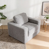 Canapé modulable en tissu convertible, design simple et moderne, pour la détente, avec sac sous vide compressé, lavable