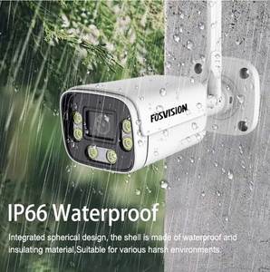 Fosvision 4CH không dây 5MP máy ảnh kỹ thuật số CCTV Kit LCD giám sát an ninh Hệ thống không dây giám sát không thấm nước 4CH 12" - Product Image 3