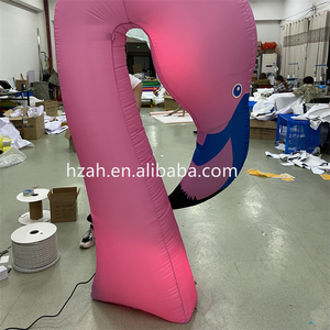 Animale gonfiabile mascotte rosa aria soffiato fenicottero saltare in aria per la pubblicità - Product Image 2