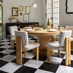 <span class=keywords><strong>Tavolo</strong></span> da Pranzo <span class=keywords><strong>Rotondo</strong></span> in <span class=keywords><strong>Legno</strong></span> Massello, Stile Moderno e Semplice, di Alta Qualità - Product Image 5